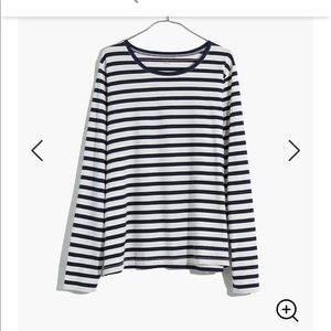 NWT Madewell northside long sleeve striped small